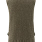 Ribbed sleeveless sweater