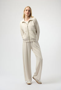 Casual Zipper Collared Jacket