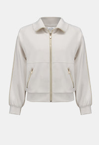 Casual Zipper Collared Jacket