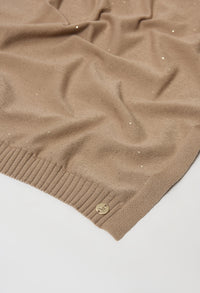 Plain Scarf With Jewel