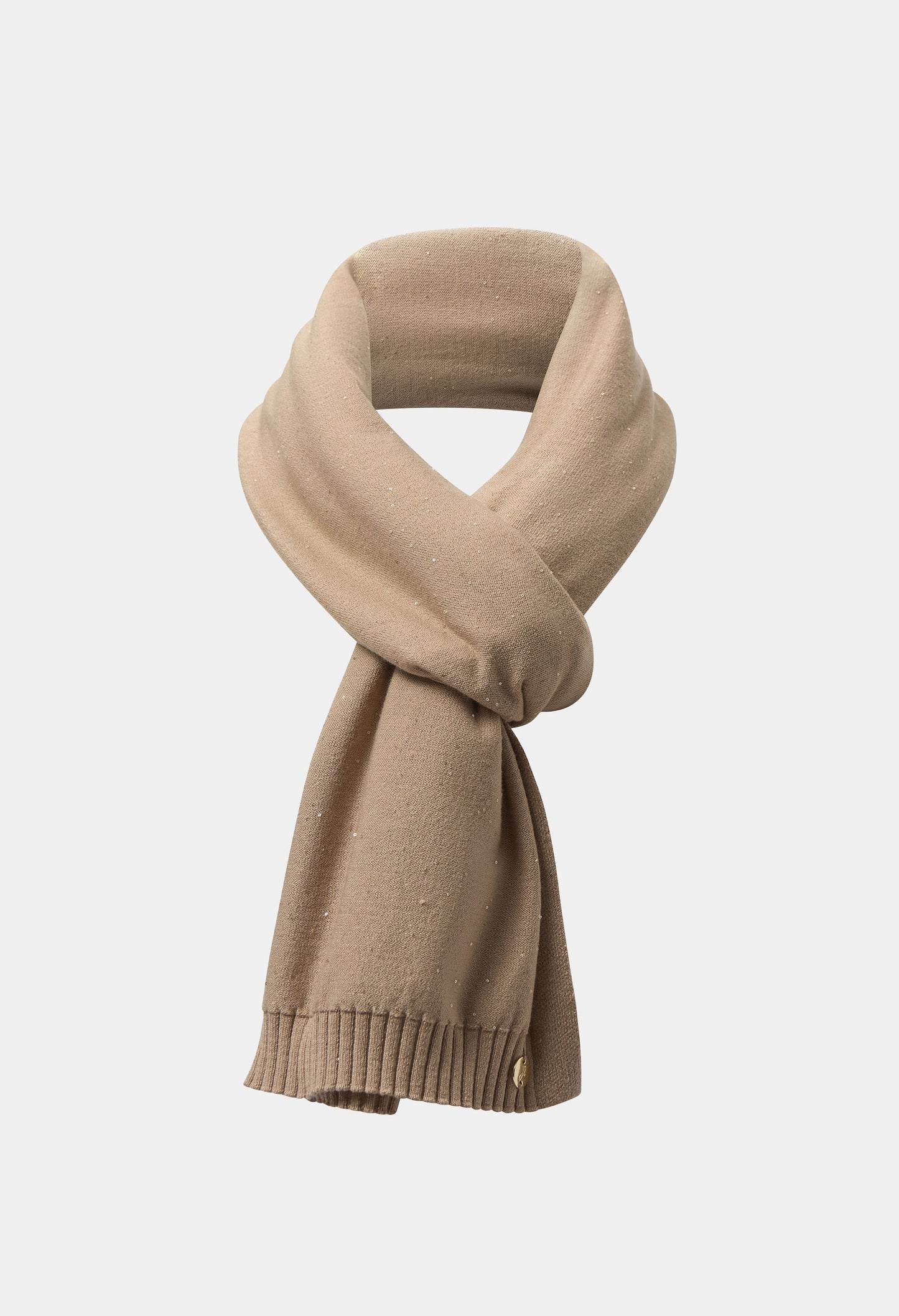 Plain Scarf With Jewel