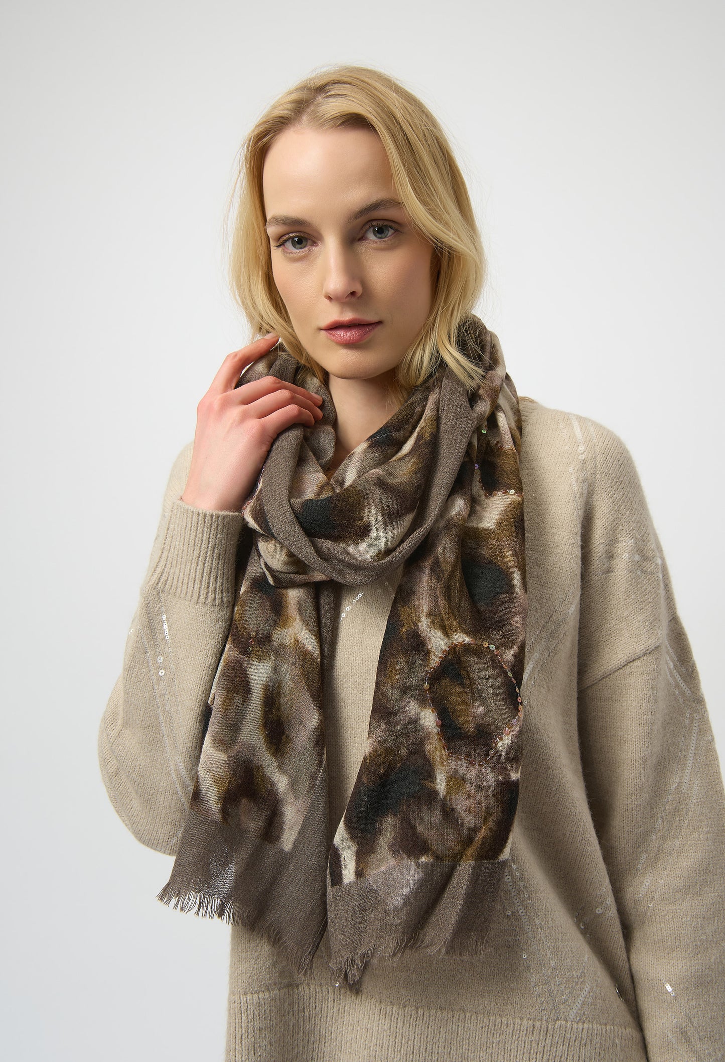 Animal-print Scarf