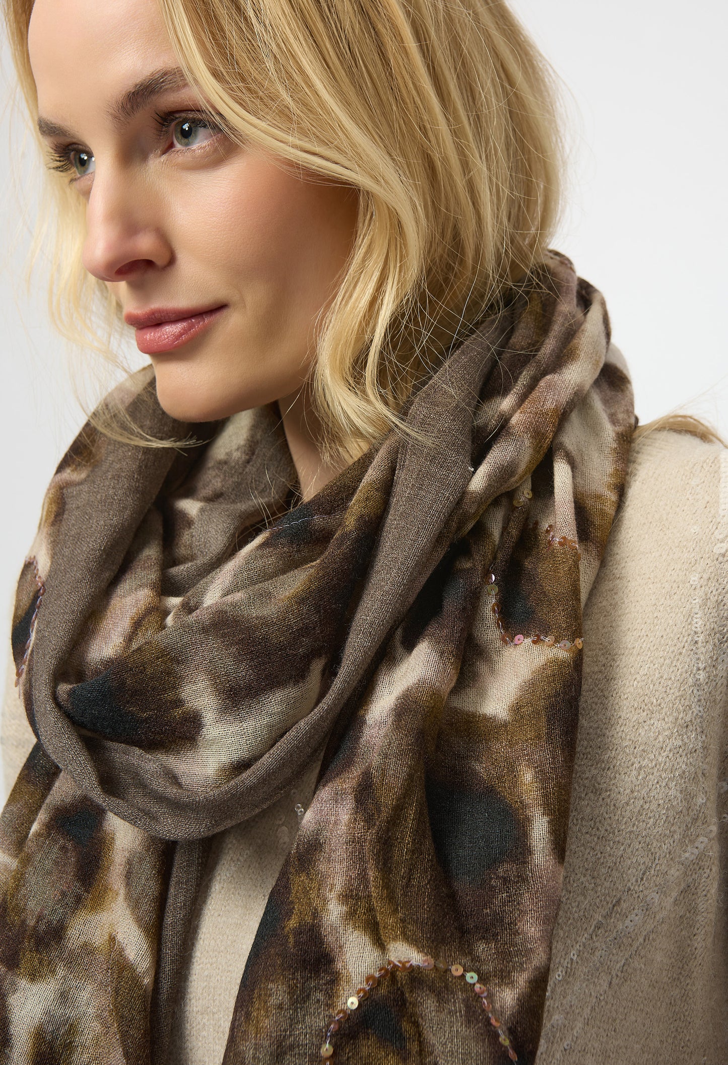 Animal-print Scarf