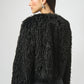 Faux Fur Open Front Jacket