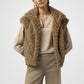 Faux Fur Jacket With Zipper