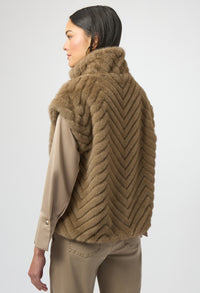 Faux Fur Jacket With Zipper