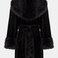 Faux Fur Coat With Belt