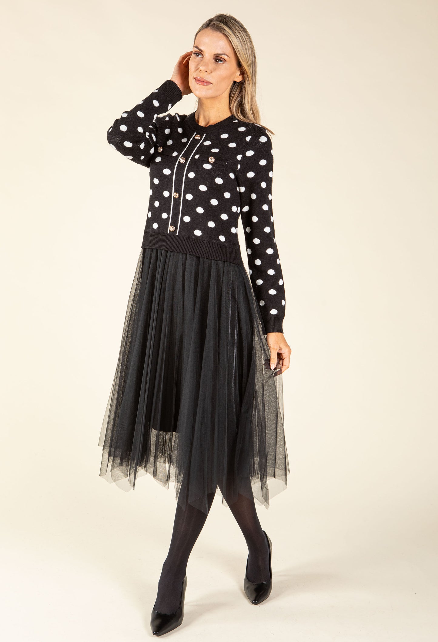 2 in 1 Look Tulle Dress