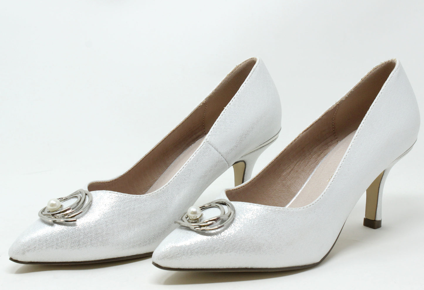 Metallic Pearl Heels