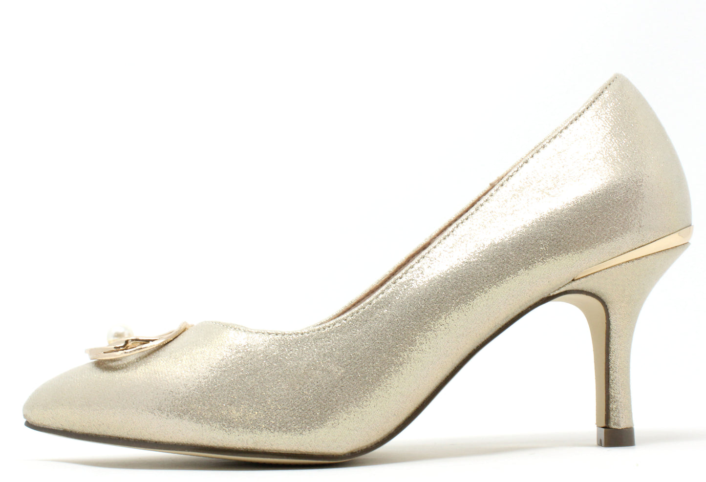 Metallic Pearl Heels