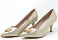 Metallic Pearl Heels