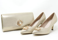 Metallic Pearl Heels