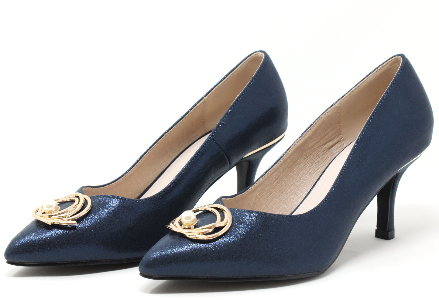 Metallic Pearl Heels