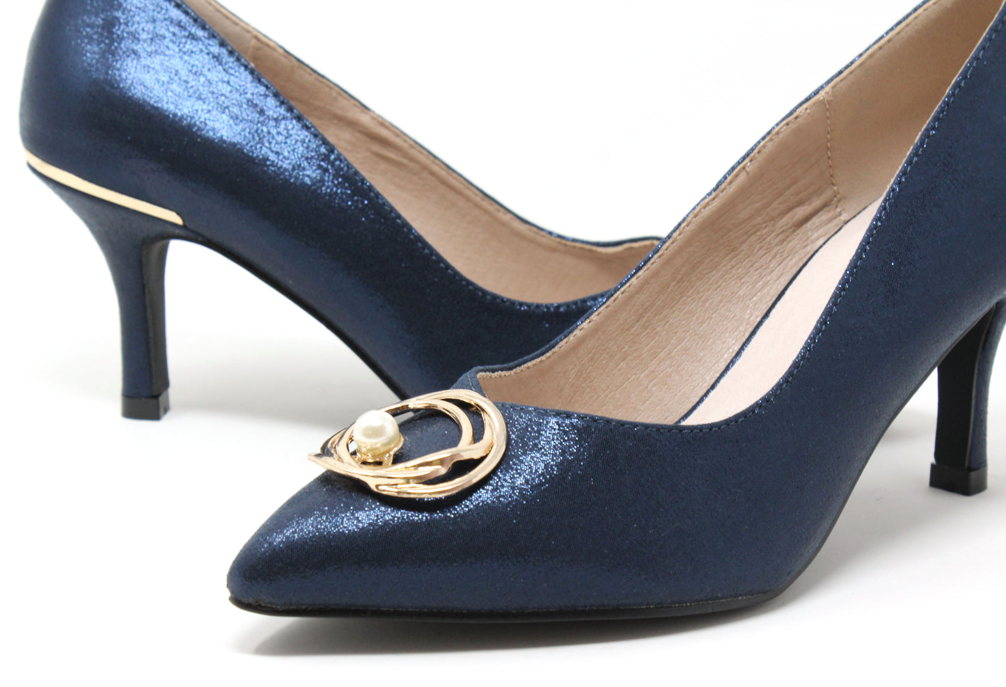 Metallic Pearl Heels