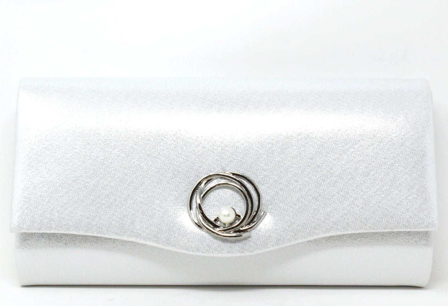 Metallic Pearl Clutch Bag