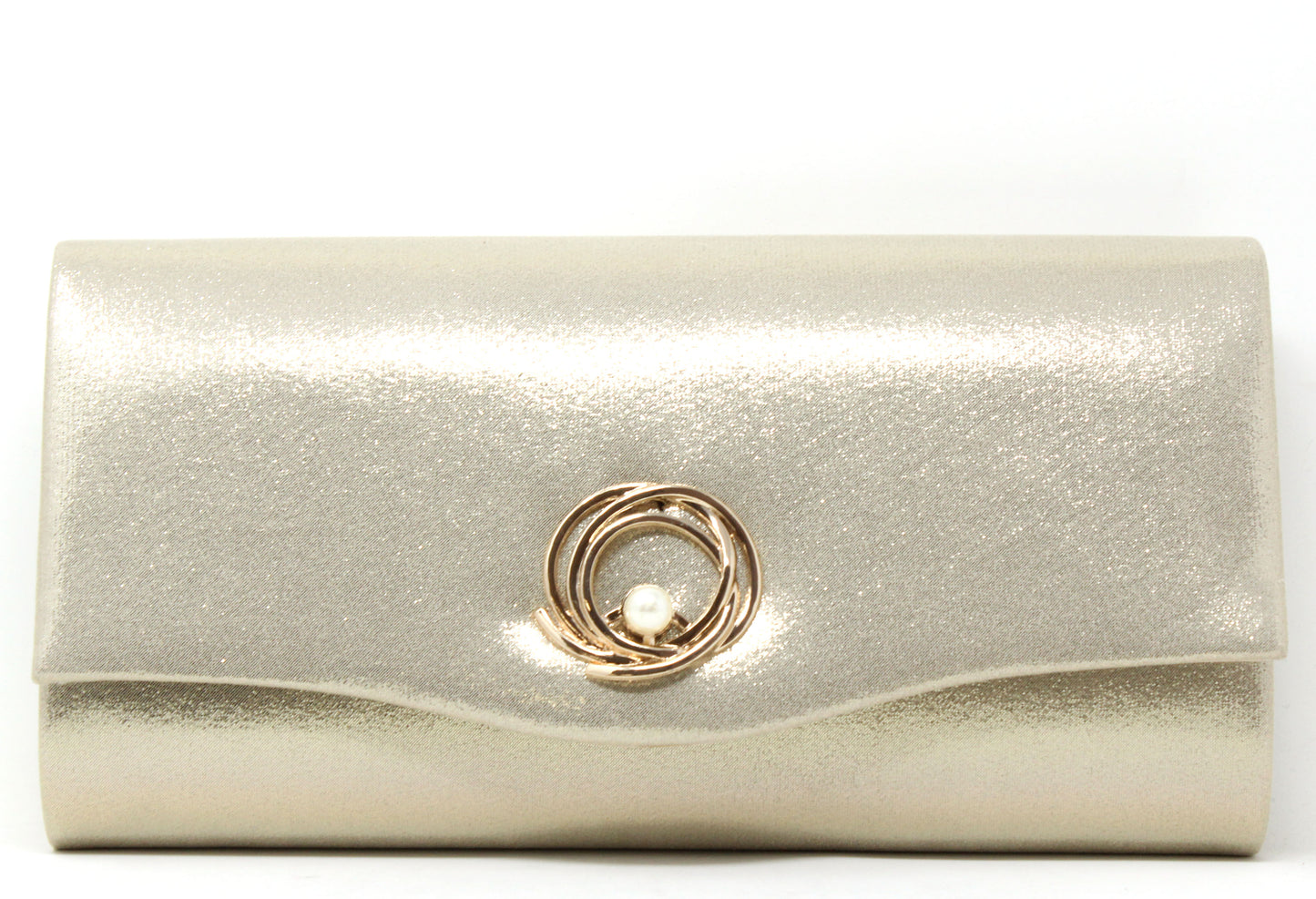 Metallic Pearl Clutch Bag