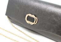 Soft Metallic Clutch Bag