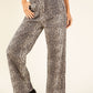 Leopard Wide Leg Jeans