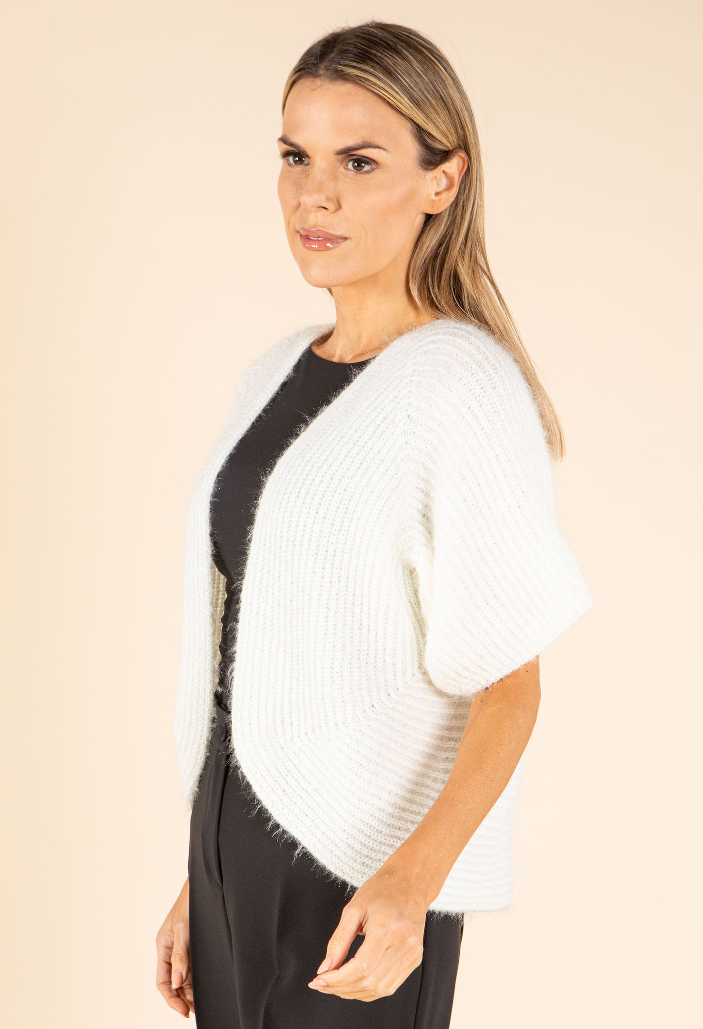 Open Front Knitted Cardi