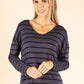 Striped Fine Knit Top