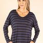 Striped Fine Knit Top