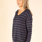 Striped Fine Knit Top