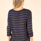 Striped Fine Knit Top