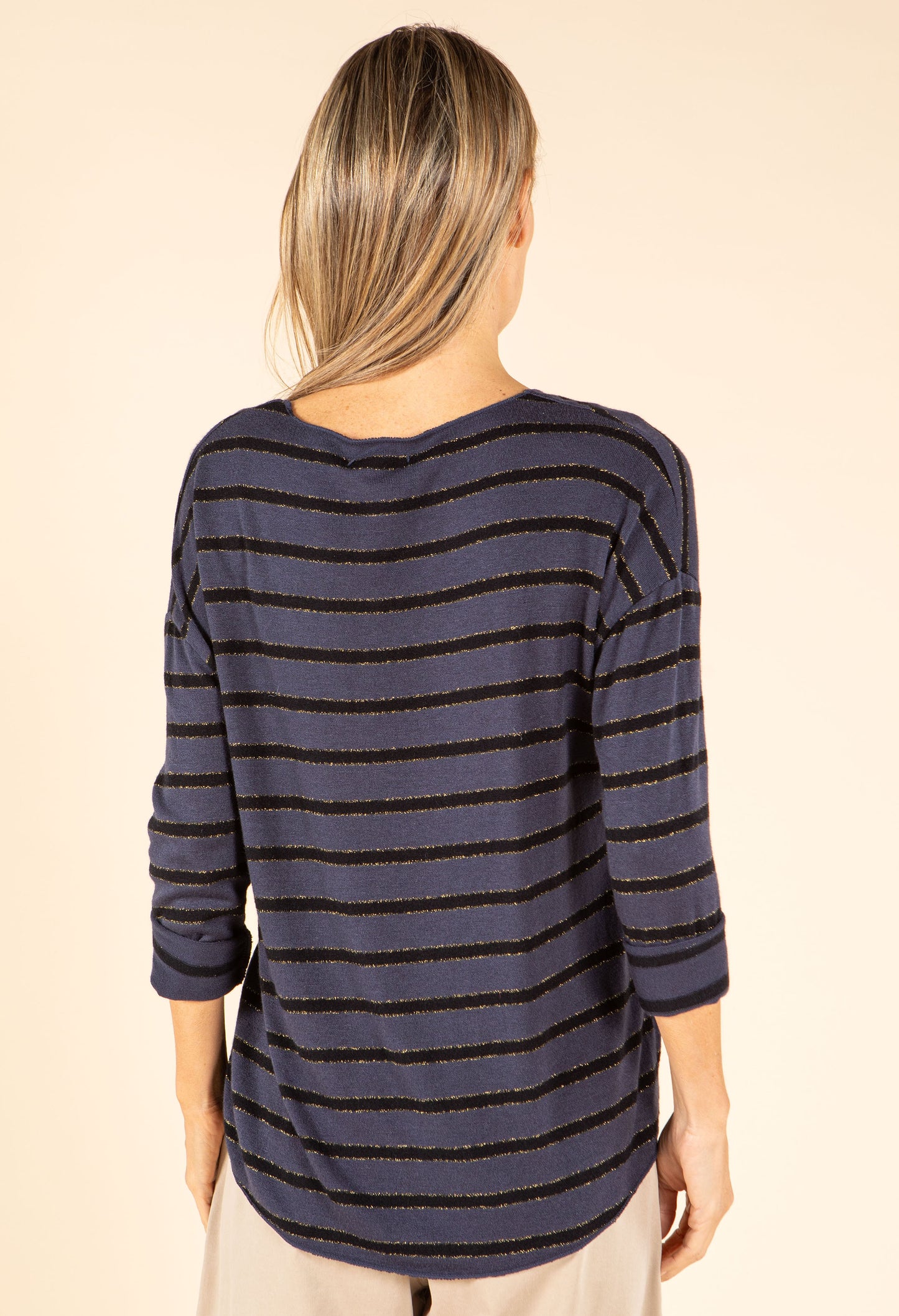 Striped Fine Knit Top