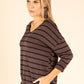 Striped Fine Knit Top
