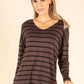 Striped Fine Knit Top