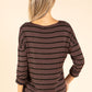 Striped Fine Knit Top