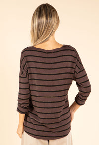 Striped Fine Knit Top