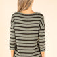Striped Fine Knit Top