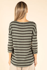 Striped Fine Knit Top