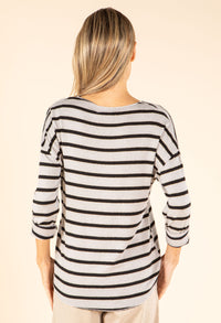 Striped Fine Knit Top