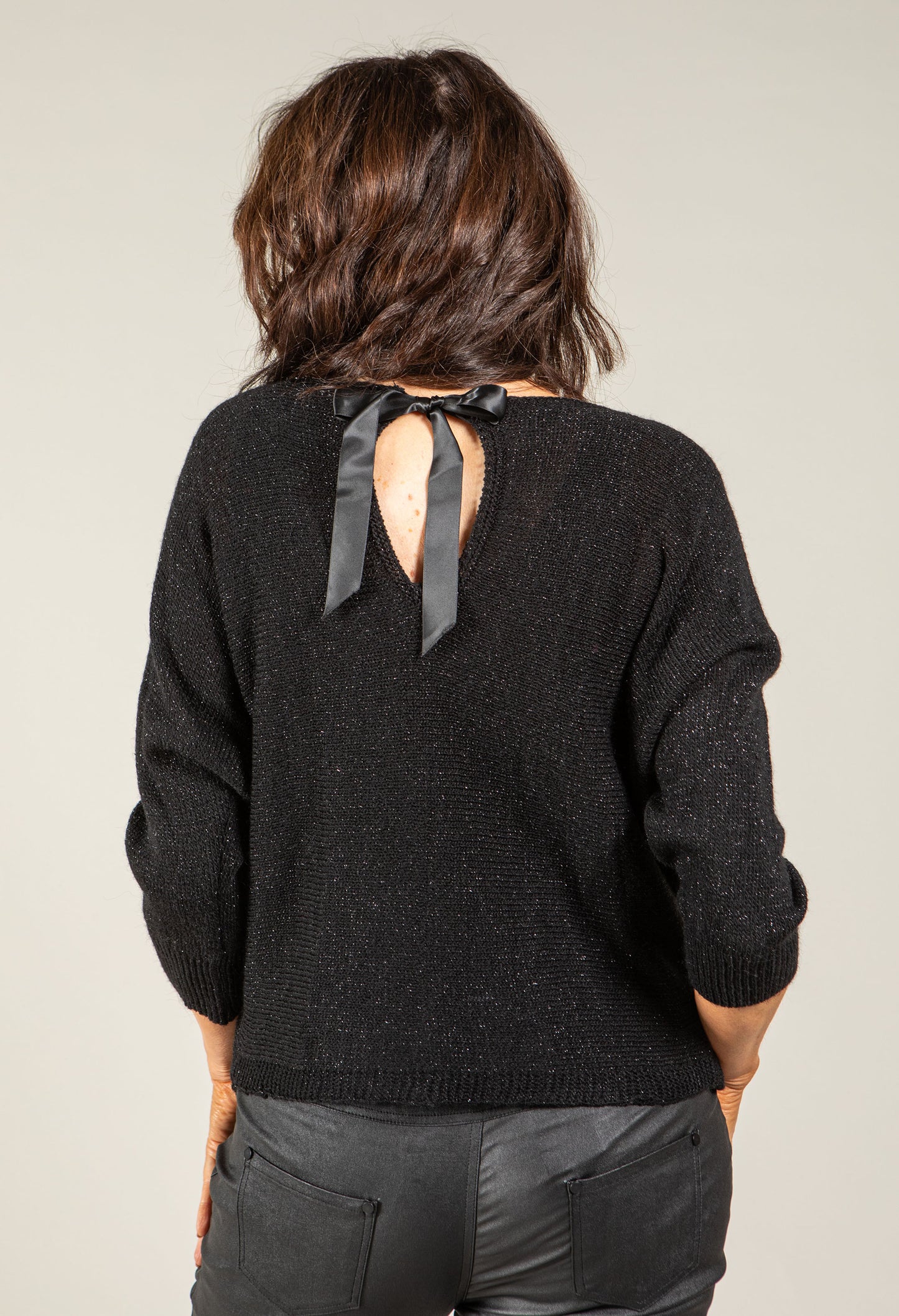 Tie Back Knit Sweater
