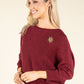 Tie Back Knit Sweater
