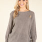 Tie Back Knit Sweater
