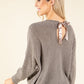 Tie Back Knit Sweater