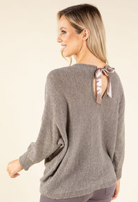 Tie Back Knit Sweater