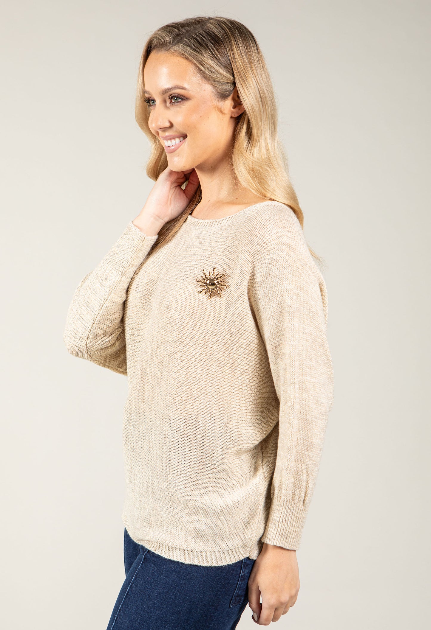 Tie Back Knit Sweater