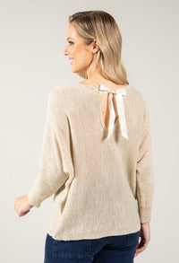 Tie Back Knit Sweater