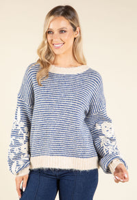 Floral Embroidered Knit Jumper