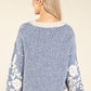 Floral Embroidered Knit Jumper