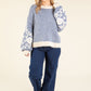 Floral Embroidered Knit Jumper