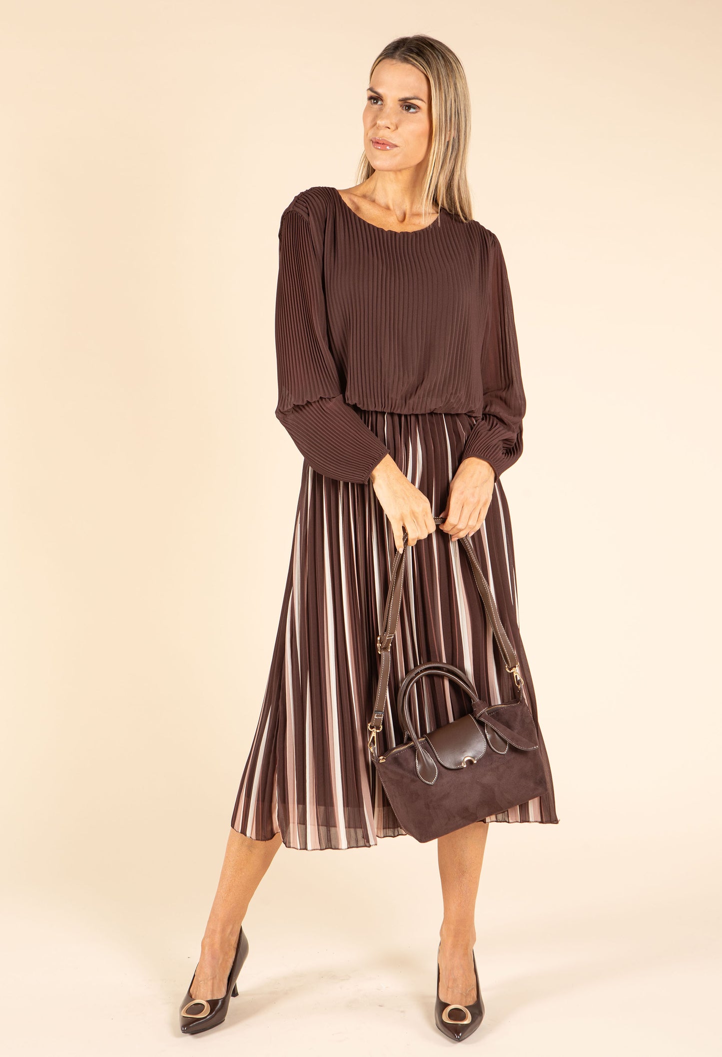 Faux Suede Mini Shopper Bag