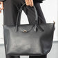 Faux Leather Shopper Bag