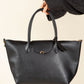 Faux Leather Shopper Bag