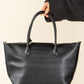 Faux Leather Shopper Bag