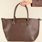 Faux Leather Shopper Bag